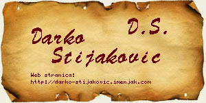 Darko Stijaković vizit kartica